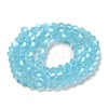 Imitation Jade Electroplate Glass Beads Strands GLAA-F029-J4mm-C03-2