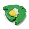 Saint Patrick's Day Handmade Polymer Clay Pendants CLAY-E008-02B-2