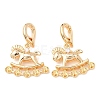 Brass Micro Pave Cubic Zirconia Peg Bails KK-A279-07G-1