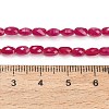 Lab Grown Red Corundum Beads Strands GG-CBAC488-01A-5