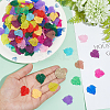 240Pcs 12 Colors Autumn Theme Transparent Frosted Acrylic Pendants MACR-PH0002-14-3