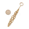 304 Stainless Steel Macrame Pouch Empty Stone Holder Pendant Decorations SA-CJ5EA2-01-2
