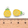 Fruit Alloy Enamel Charms PALLOY-S058-01P-19-3