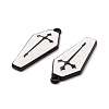 Spray Painted Alloy Pendants PALLOY-K003-12A-3