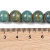 Handmade Fancy Antique Glazed Porcelain Ceramic Round Beads Strands PORC-L019-10mm-11-8