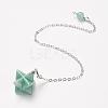 Chakra Natural Green Aventurine Dowsing Pendulums G-F516-01F-1