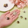 30 Set 6 Colors Brass Magnetic Clasps KK-CJ0001-63-3