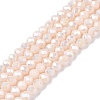 Electroplate Glass Beads Strands EGLA-A044-P3mm-B05-1