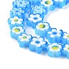 Handmade Millefiori Glass Bead Strands X-LAMP-J035-8mm-09-2