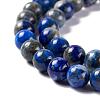 Natural Lapis Lazuli Round Beads Strands X-G-I181-09-6mm-3