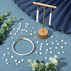 300Pcs 2 Styles 2-Hole Opaque Glass Seed Beads SEED-SC0001-63-4