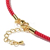 Nylon Milan Cord Necklace Making MAK-M028-01G-17-3
