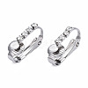 304 Stainless Steel Clip-on Earring Converters Findings STAS-N092-142-1