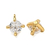 Rack Plating Brass Micro Pave Clear Cubic Zirconia Charms KK-Z045-11B-G-2