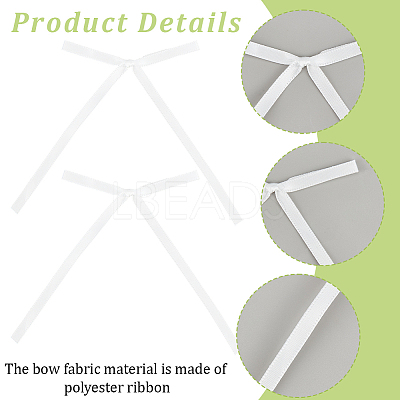 80Pcs Bowknot Polyester Ornament Accessories FIND-SC0020-89C-1