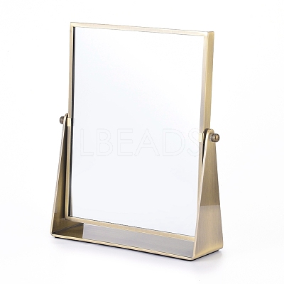 Rotatable Iron Makeup Mirror MJEW-E004-01-1