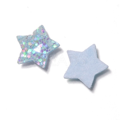 Glitter Non Woven Fabric Decoration Accessories AJEW-WH0002-11D-1