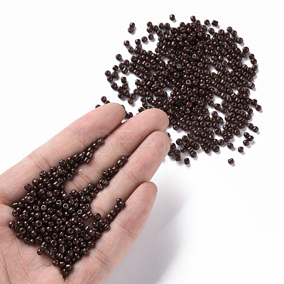 Baking Paint Glass Seed Beads SEED-S002-K18-1