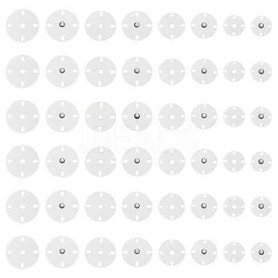 24 Pairs 4 Styles Zinc Alloy Snap Buttons FIND-FG0004-96P-1