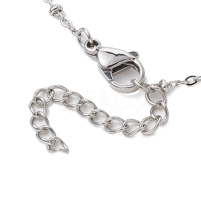 304 Stainless Steel Round Cabochon Setting Bracelets BJEW-JB11090-02-1
