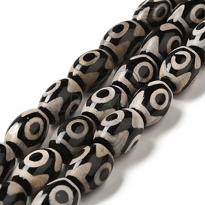 Tibetan Style dZi Beads Strands G-F726-A02-1