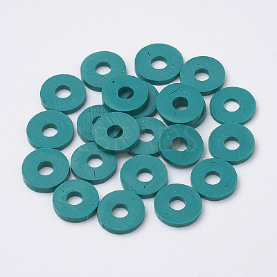 Handmade Polymer Clay Heishi Beads X-CLAY-R067-8.0mm-07-1