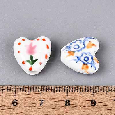 Handmade Porcelain Ceramic Beads PORC-T134-28M-1