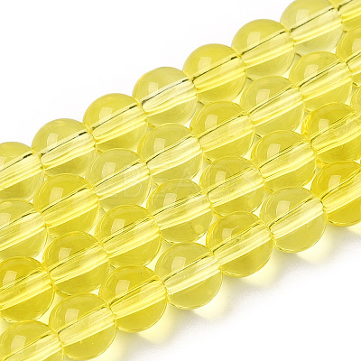 Transparent Glass Beads Strands X-GLAA-T032-T6mm-12-1