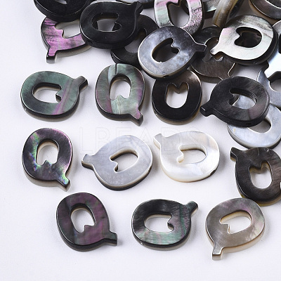 Natural Black Lip Shell Beads X-SSHEL-S265-001Q-1