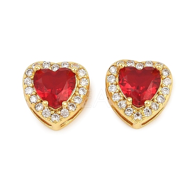 Brass Pave Cubic Zirconia Beads CU-CBA3D67-08G-07-1