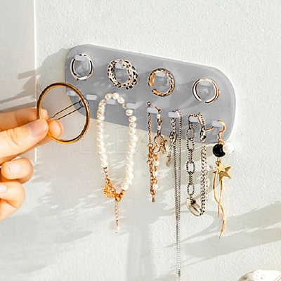 Oval PP Wall Mounted Jewelry Stand Organizers PW-WG28407-02-1