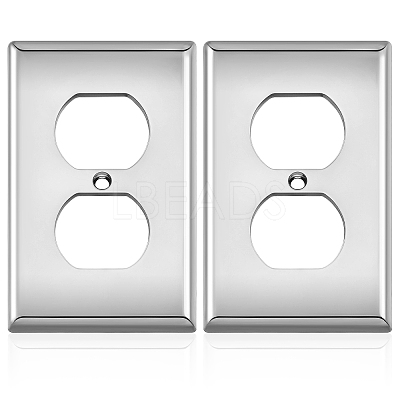 ABS Plastic Receptacle Outlet Wall Plate AJEW-WH0410-464A-02-1