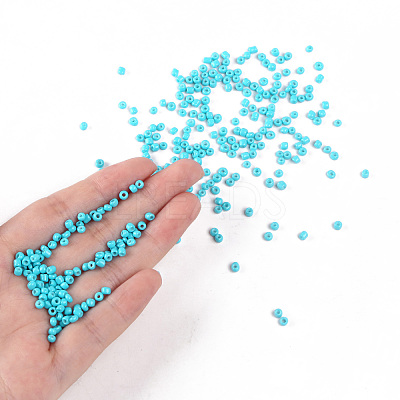 Baking Paint Glass Seed Beads SEED-S002-K10-1