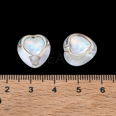 Baking Painted Acrylic & Rhinestone Beads RB-CBA19D7-02B-1
