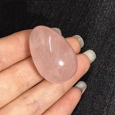 Natural Rose Quartz Egg Shaped Palm Stone PW23051695140-1