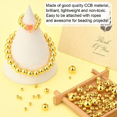 2700Pcs 6 Styles CCB Plastic Beads KY-CJ0001-57-1