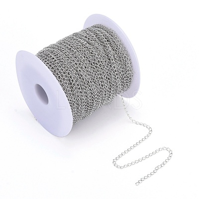 Brass Twisted Chains CHC-Q001-5x4mm-P-1