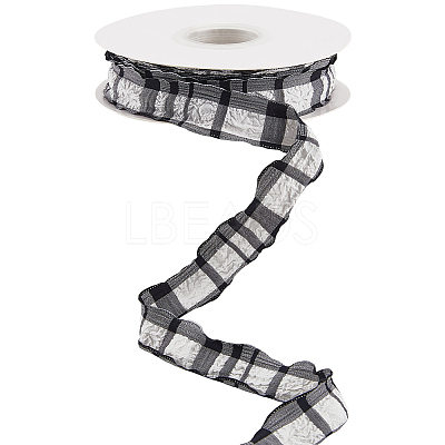 Cloth Plaid Ribbon OCOR-WH20071-001G-1