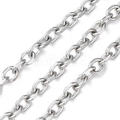 Oval Oxidation Aluminum Cable Chains CHA-K003-05P-1