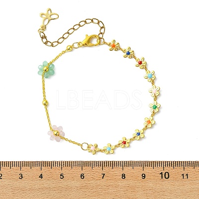Brass Link Bracelets BJEW-JB13752-1