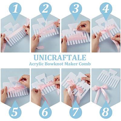 1 Set Acrylic Bowknot Maker Comb DIY-UN0006-56-1