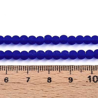 Transparent Glass Beads Strands GLAA-T032-T4mm-MD16-1