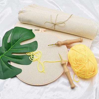 Embroidery Fabric DOLL-PW0002-052A-1