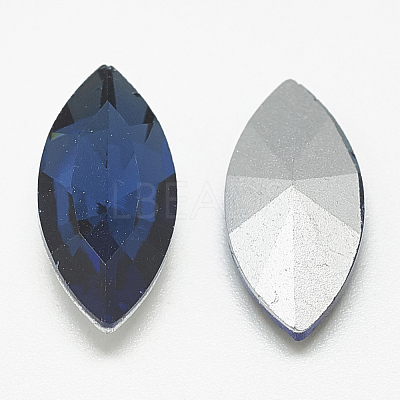 Pointed Back Glass Rhinestone Cabochons RGLA-T083-5x10mm-13-1
