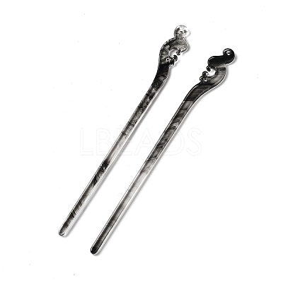Opaque Acrylic Hair Sticks OHAR-C011-01A-02-1