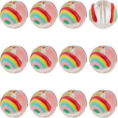 12Pcs Transparent Glass Beads GGLA-PH0001-59-1