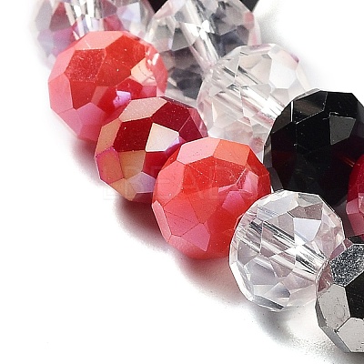 Glass Beads Strands EGLA-A034-M8mm-14-1