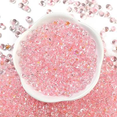 6/0 Spray Paint Fringe Glass Seed Beads SEED-H003-11D-1