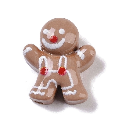 Opaque Christmas Theme Resin Cabochons RESI-H162-06L-1