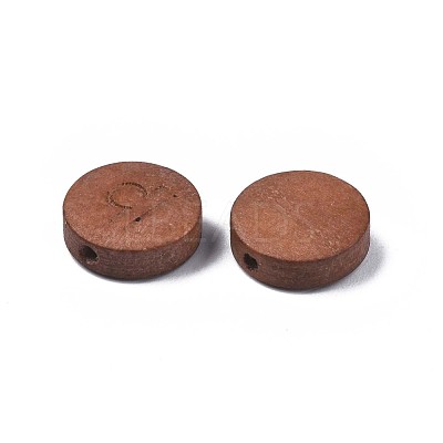 Laser Engraved Wood Beads WOOD-S053-53H-1
